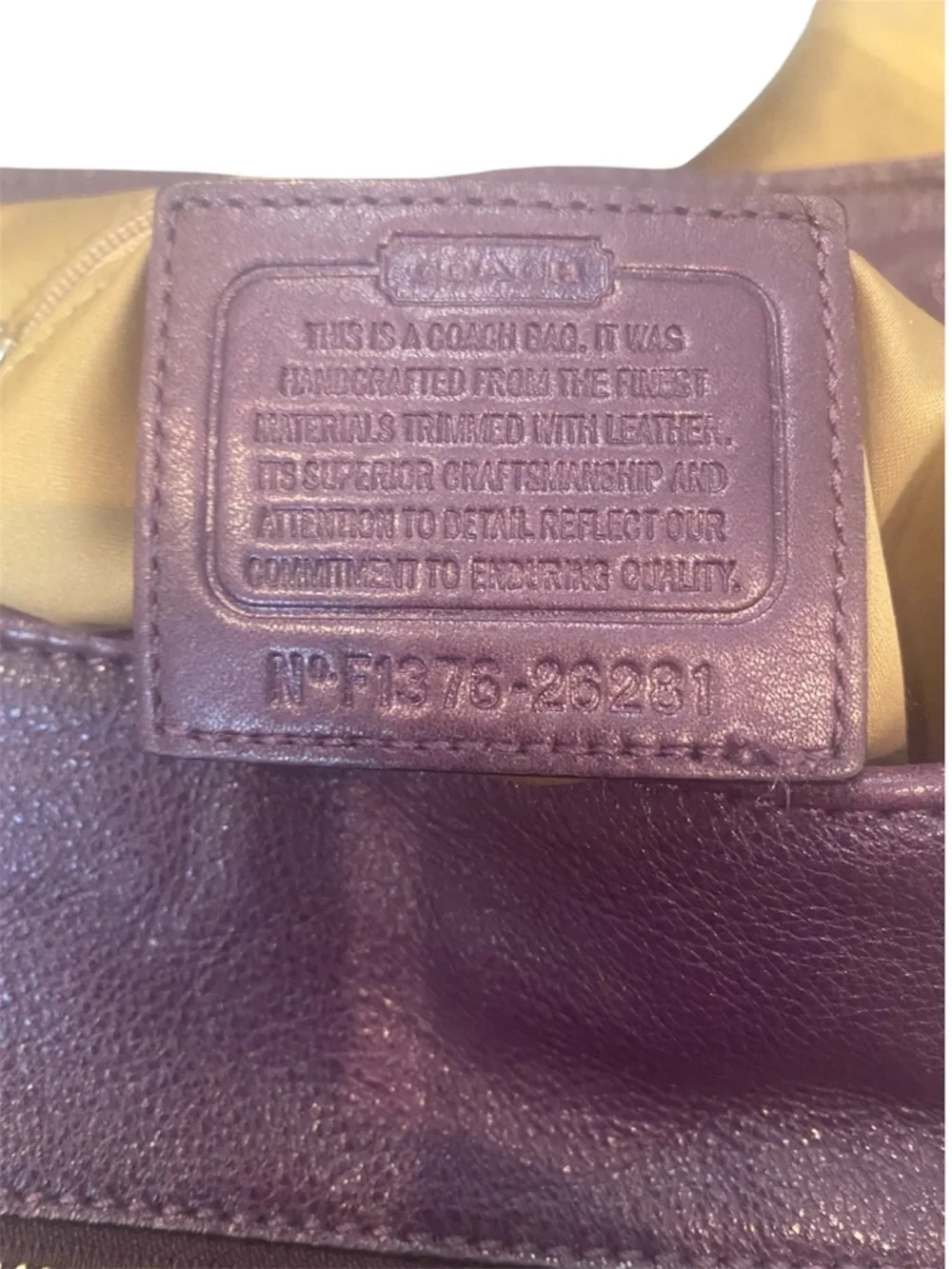 Coach Purple Madison Phoebe Signature Needlepoint Jacquard  & Leather Op Art Bag - Picture 10 of 12